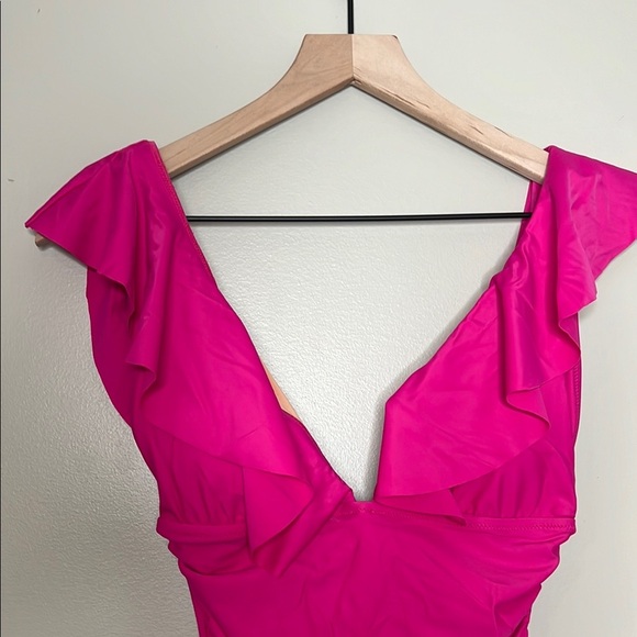 J. Crew Pink One Piece Swimsuit 4 - Picture 2 of 5